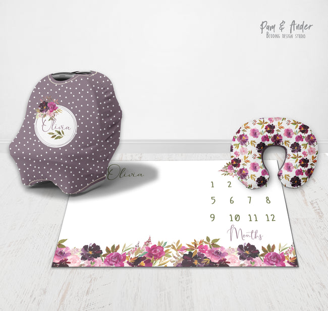 Flower purple accessories set Hover Image