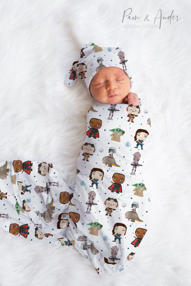 Mandalorian Baby Boy Swaddle Set Hover Image