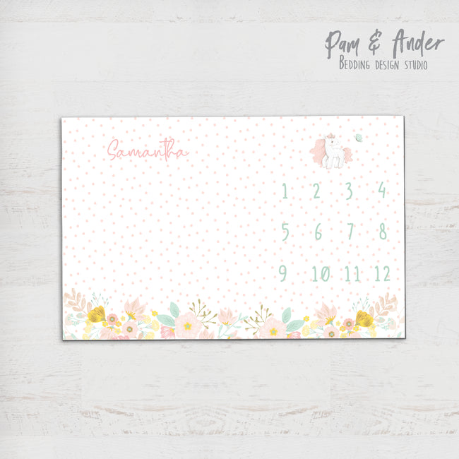 Unicorn milestone blanket Hover Image