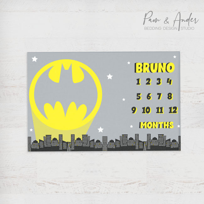 Batman milestone blanket Hover Image