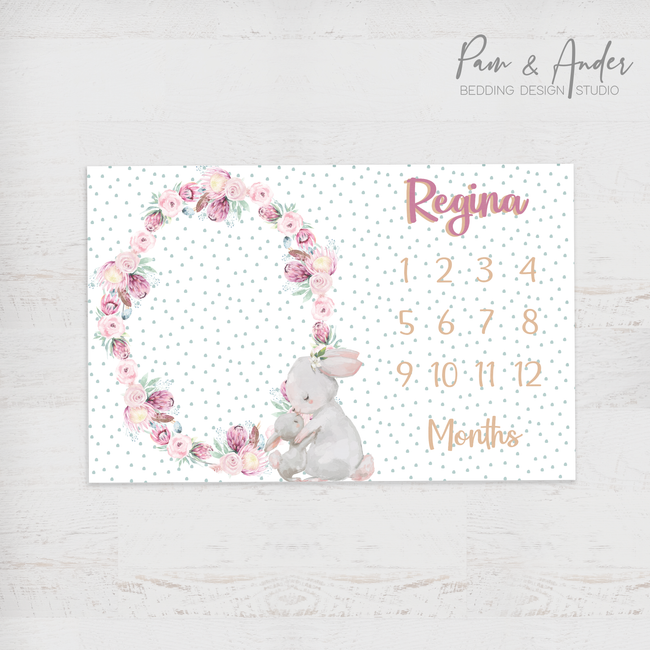 Bunny Milestone blanket Hover Image
