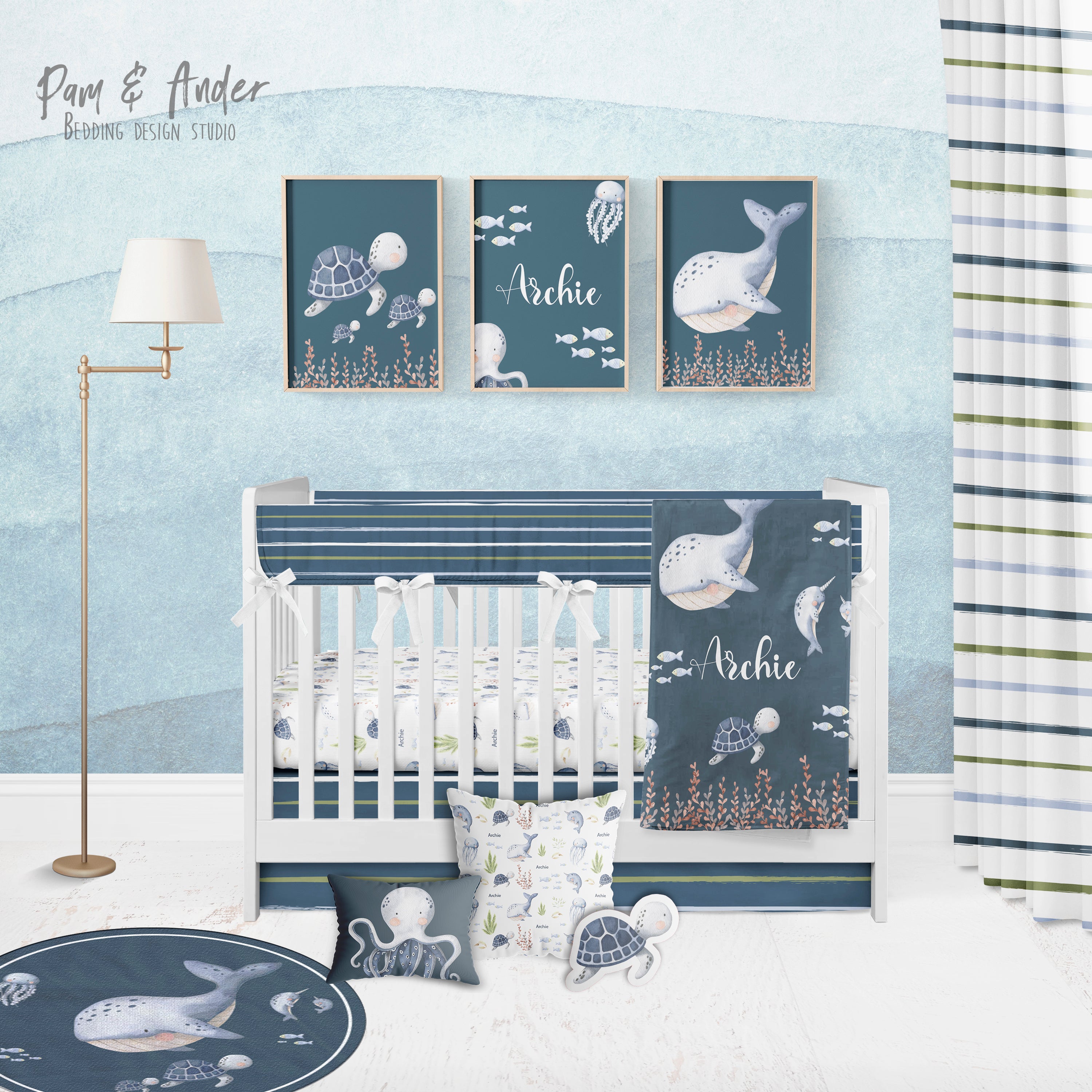 Ocean Crib Bedding Set
