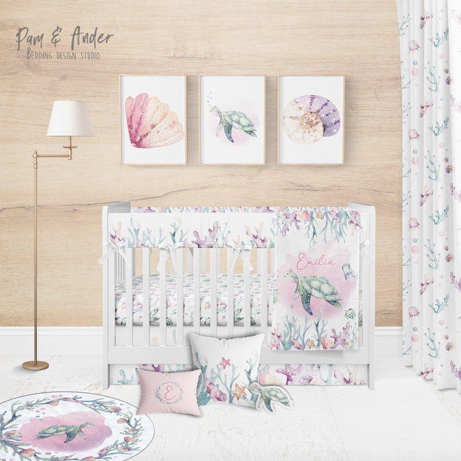 Sea Turtles Crib Bedding Set Hover Image