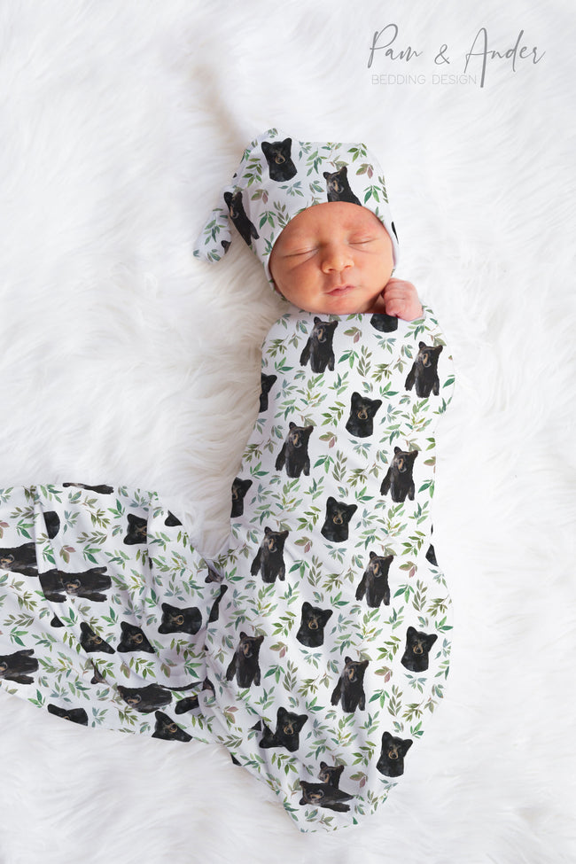 Woodland 3 Baby Boy Swaddle Set Hover Image