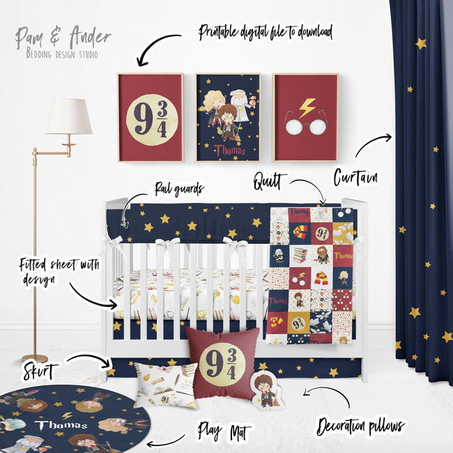 Harry Potter Baby Nursery Bedding Set Main Image