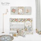 Elephant and vintage flowers Build your Bundle