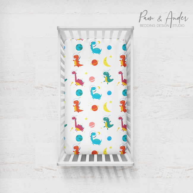 Space Dinosaur Fitted sheet Main Image