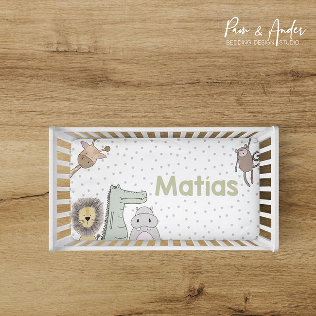 Zoo Animals Fitted sheet Hover Image