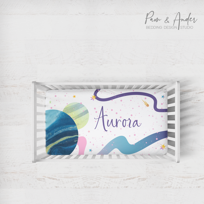 Space Girl Fitted sheet Hover Image