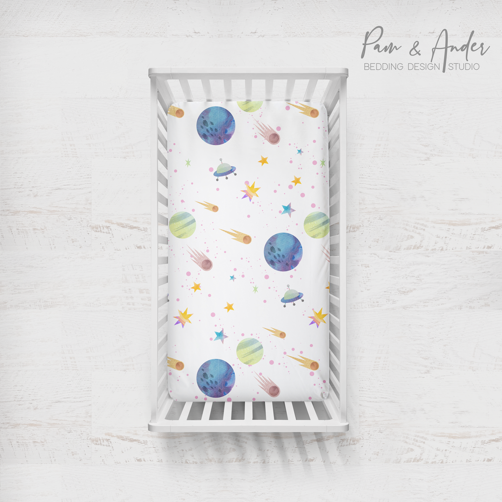 Space Girl Fitted sheet