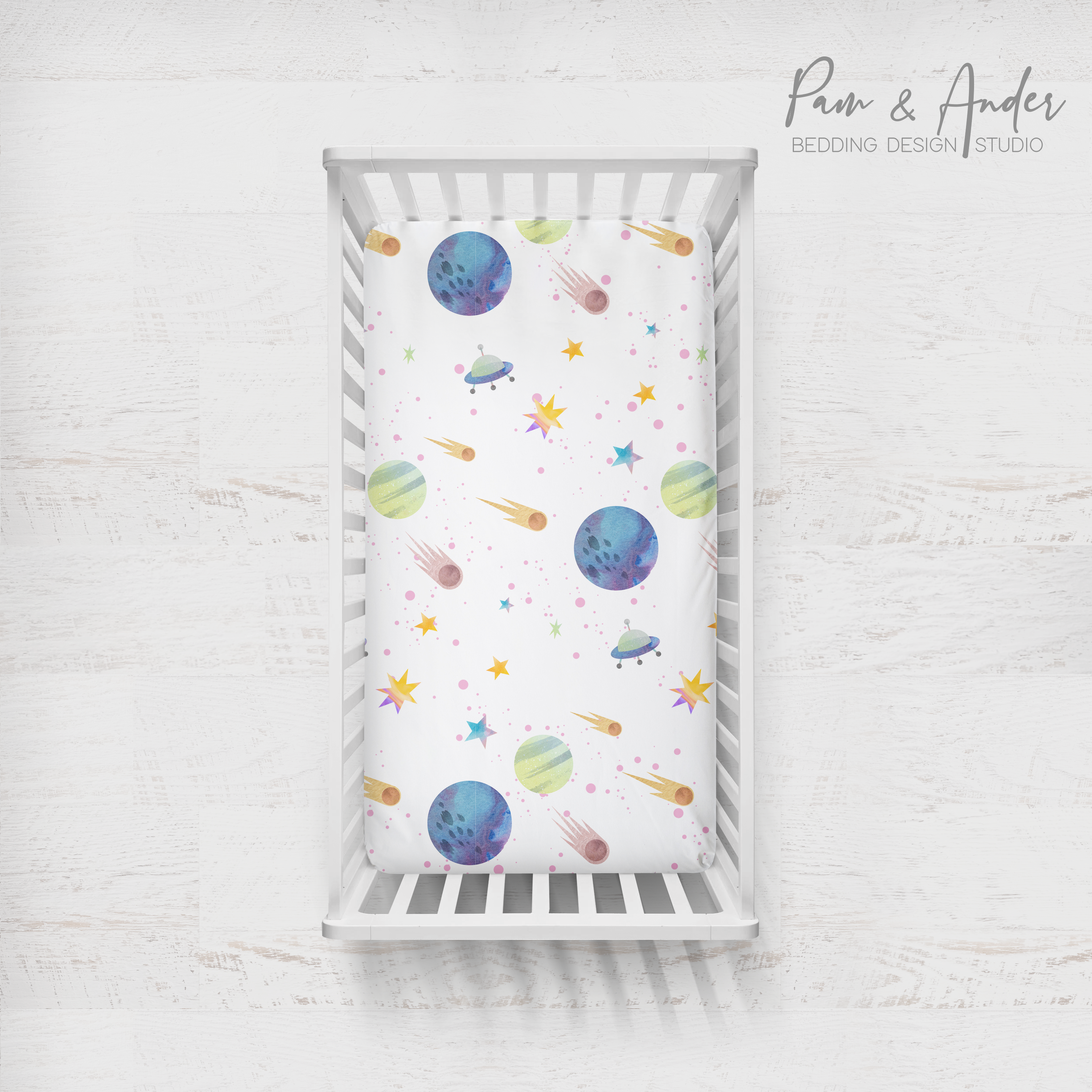 Space Girl Fitted sheet