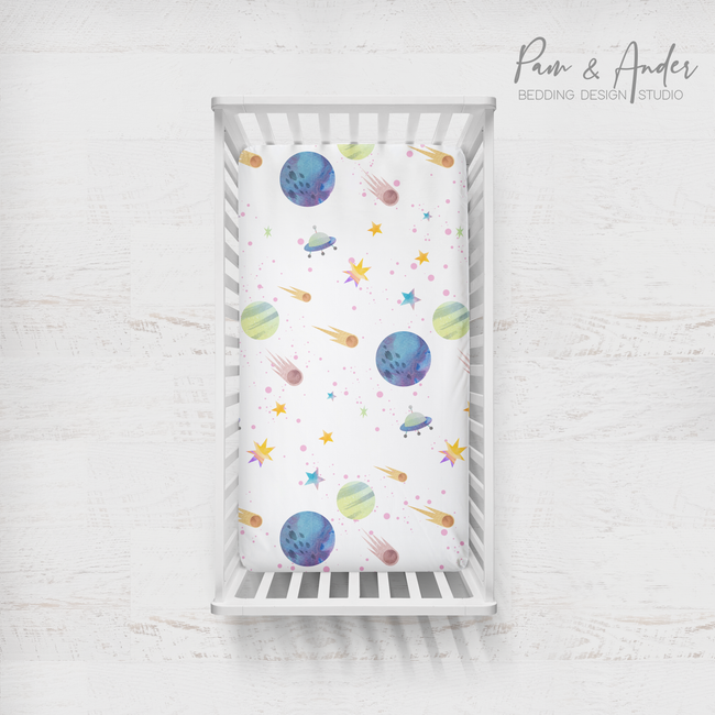 Space Girl Fitted sheet Main Image