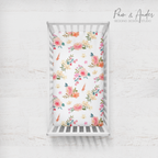 Flowers Blue Fitted sheet