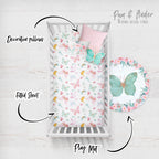Butterfly Baby Girl Nursery Set