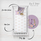 Cowgirl Mauve Crib bedding Set