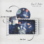 Outer Space and Astronaut Crib Bedding Set