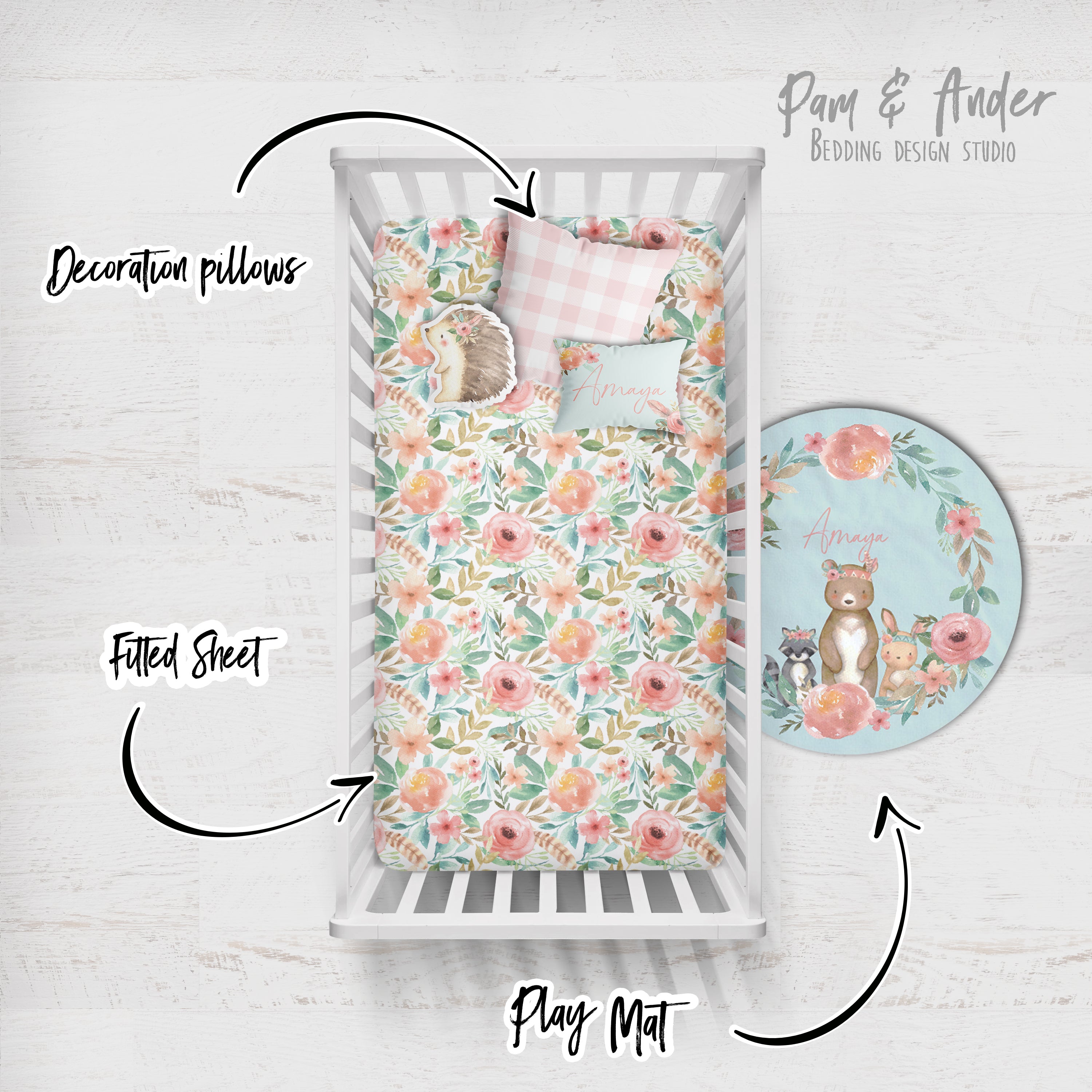 Woodland Girl Crib Build your Bundle