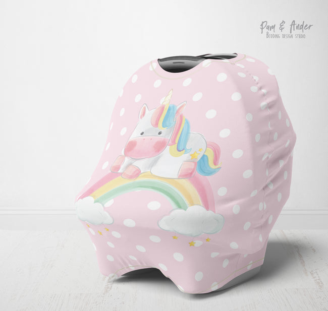Unicorn pink multi-use cover Hover Image