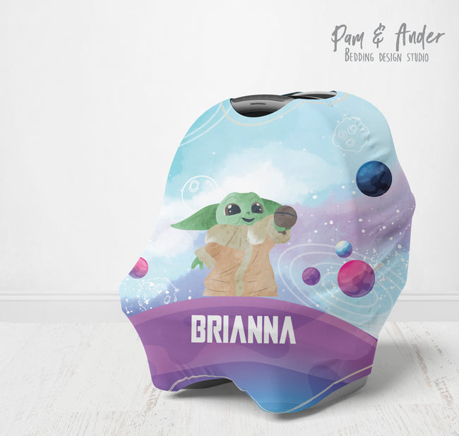 Baby yoda girl multi-use cover Hover Image