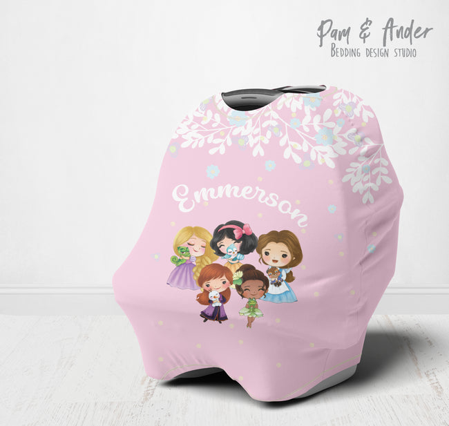 Princesses pink multi-use cover Hover Image