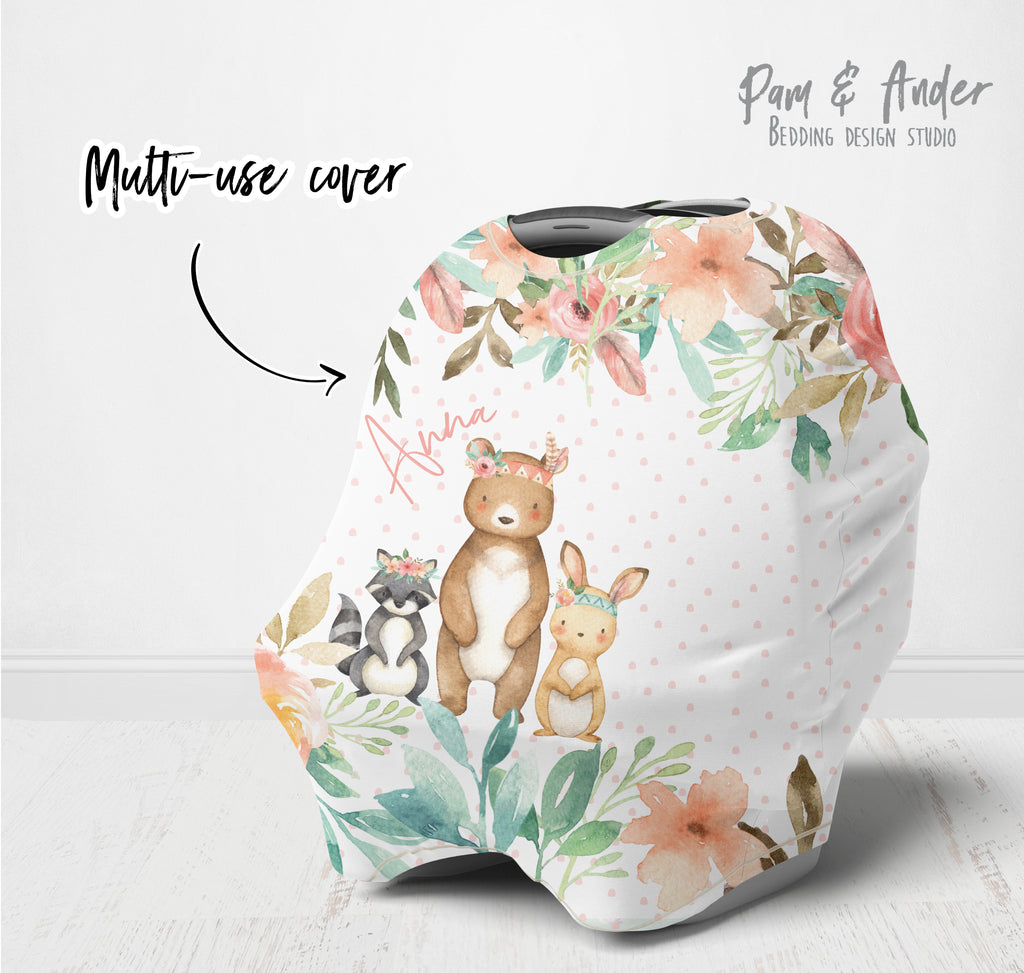 Flower pink accessories set