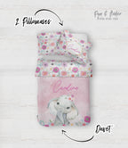 Elephant pink bedding set