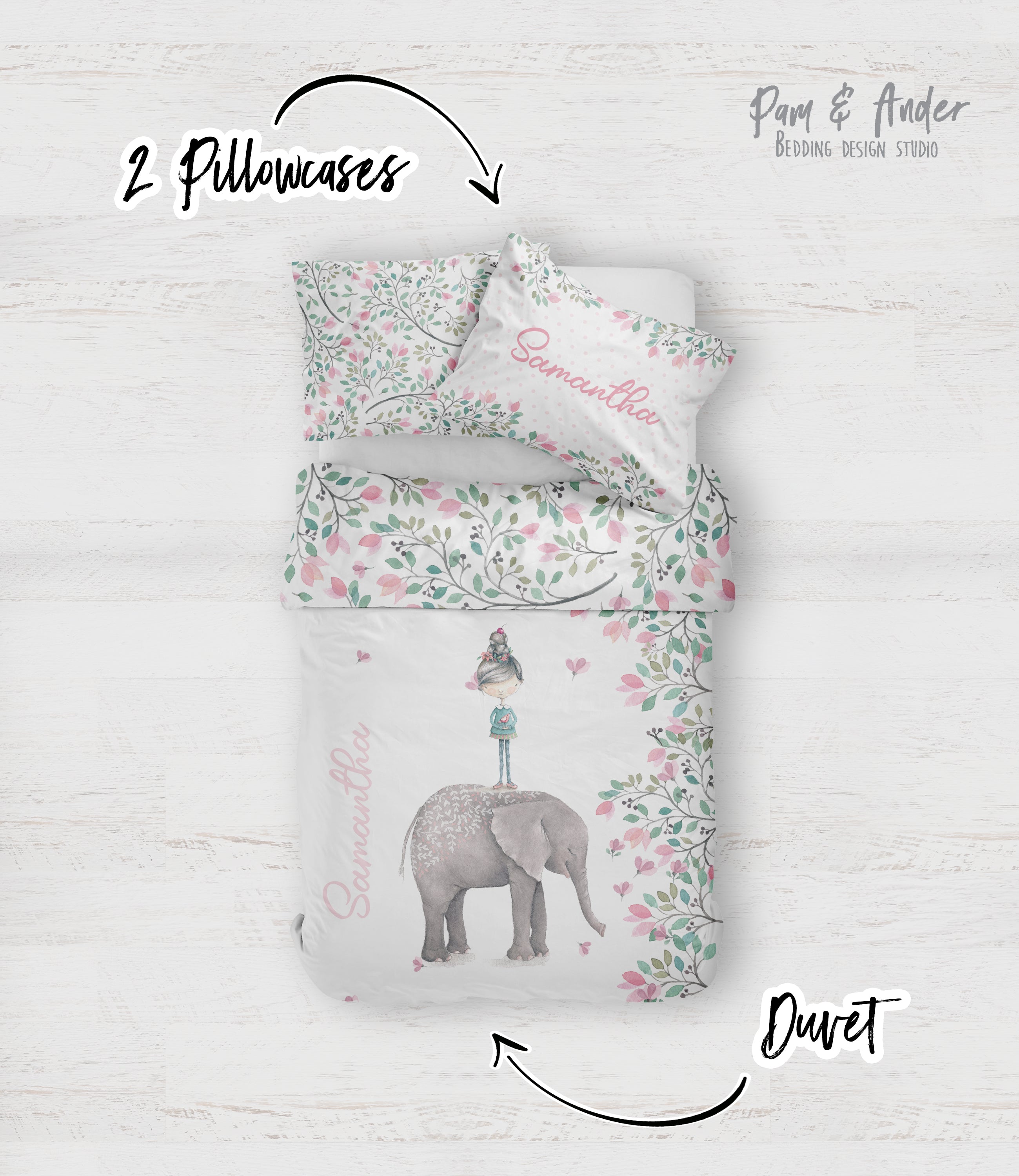 Elephant bedding set