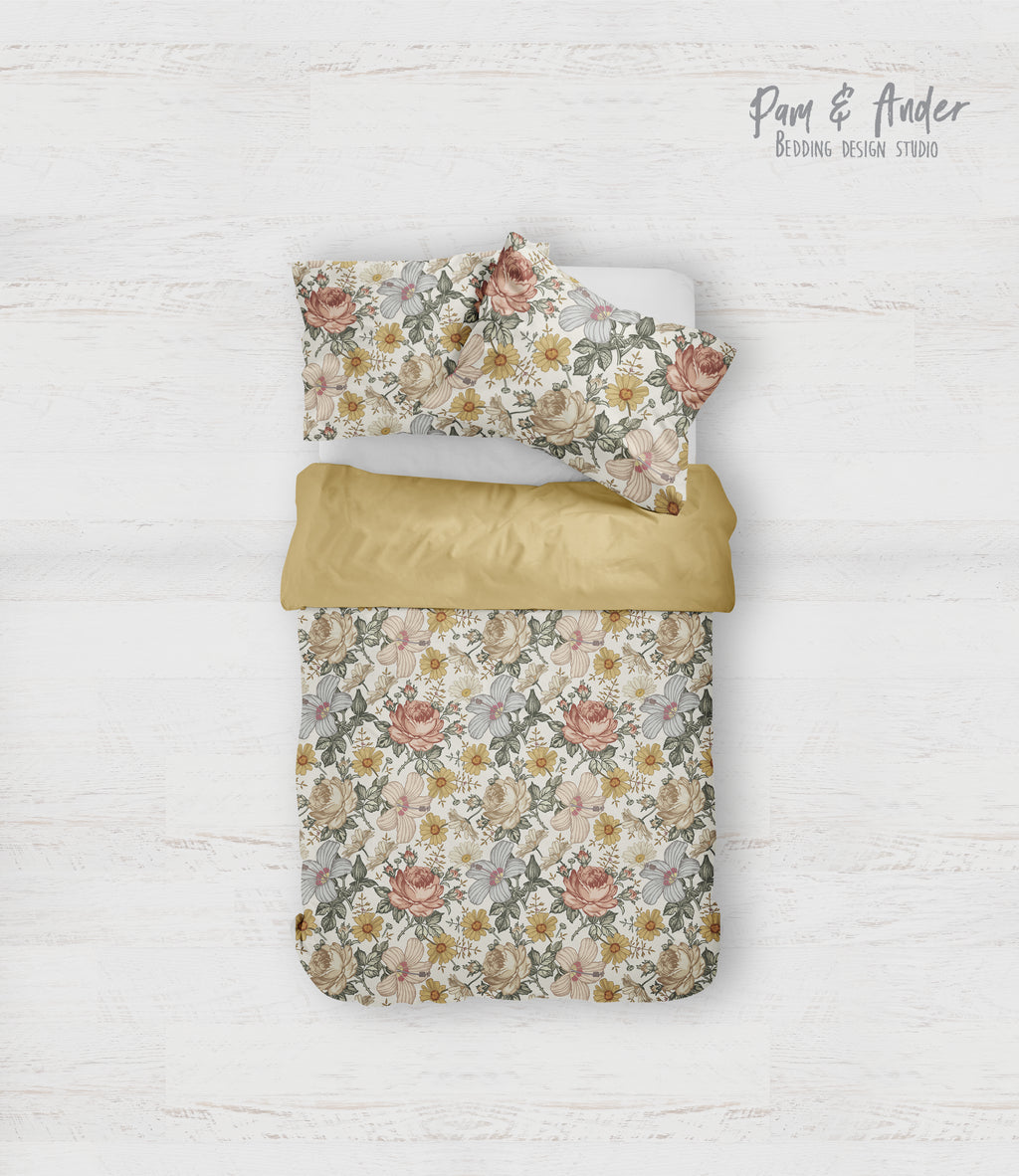 Elephant vintage bedding set