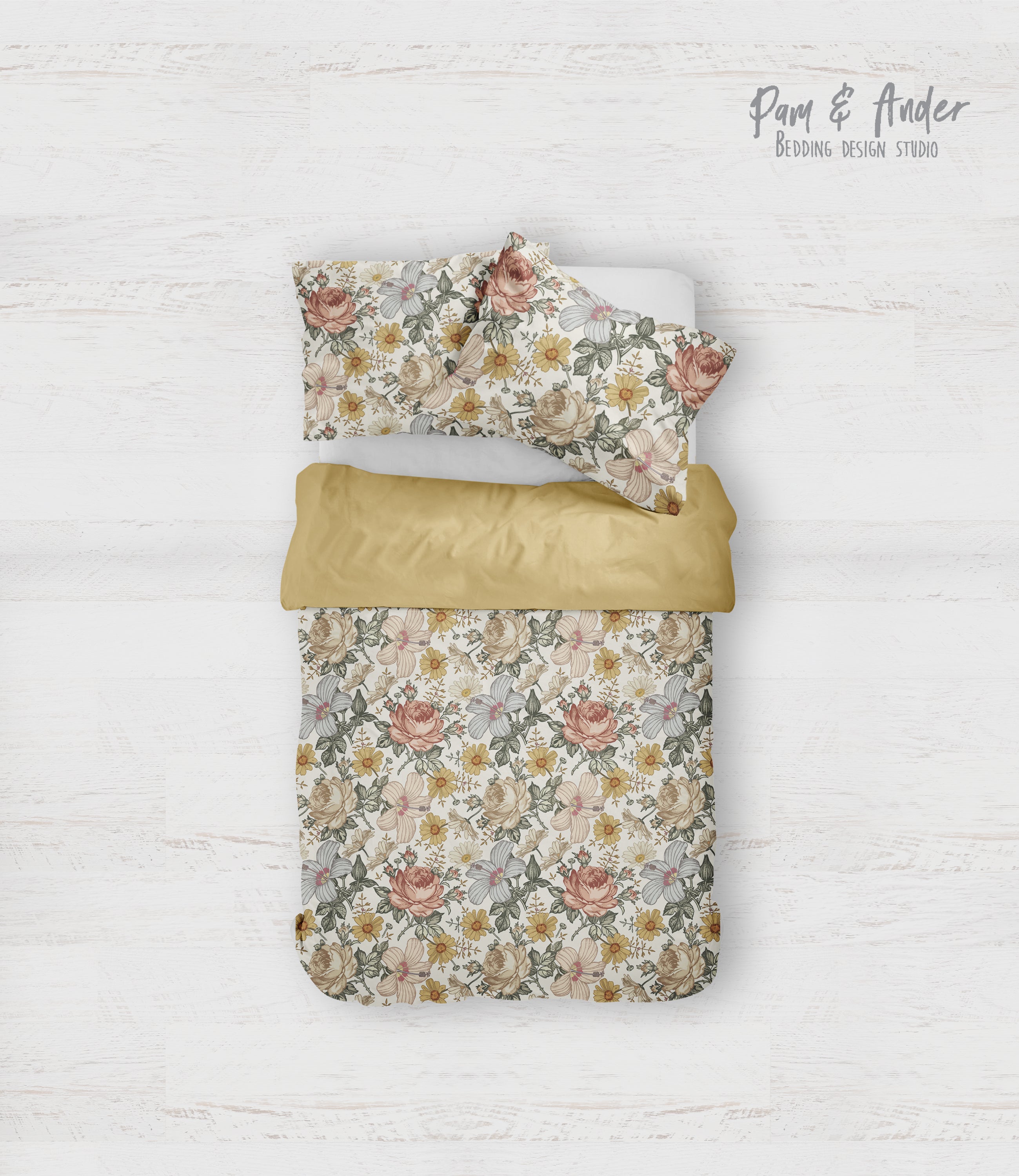 Elephant vintage bedding set