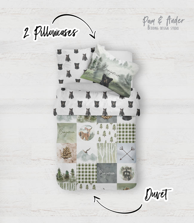 Bear patch bedding set Main Image