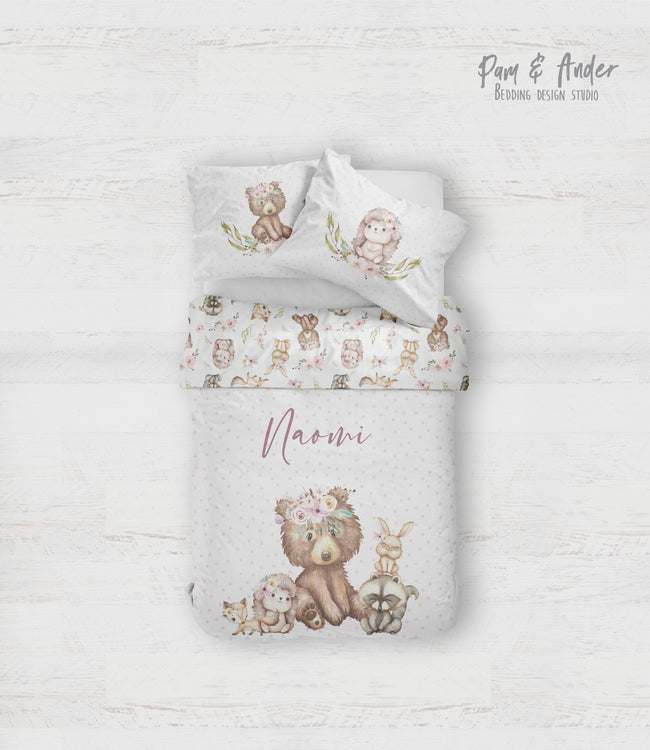 Flower bear bedding set Hover Image