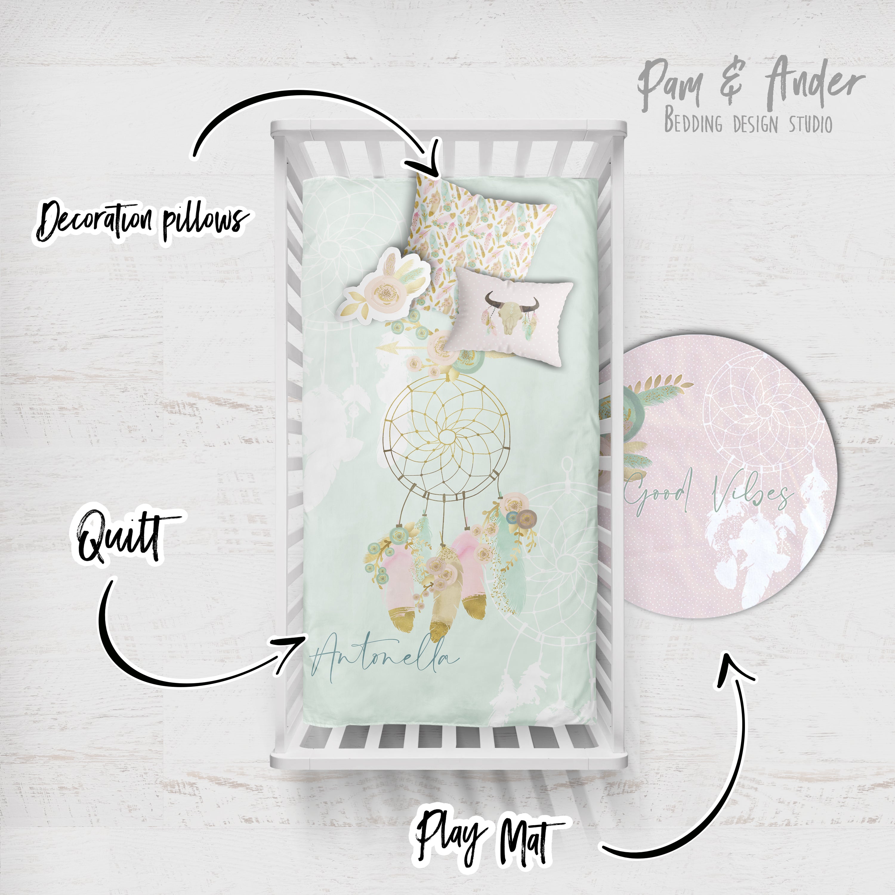 Dream catcher Crib Build your Bundle