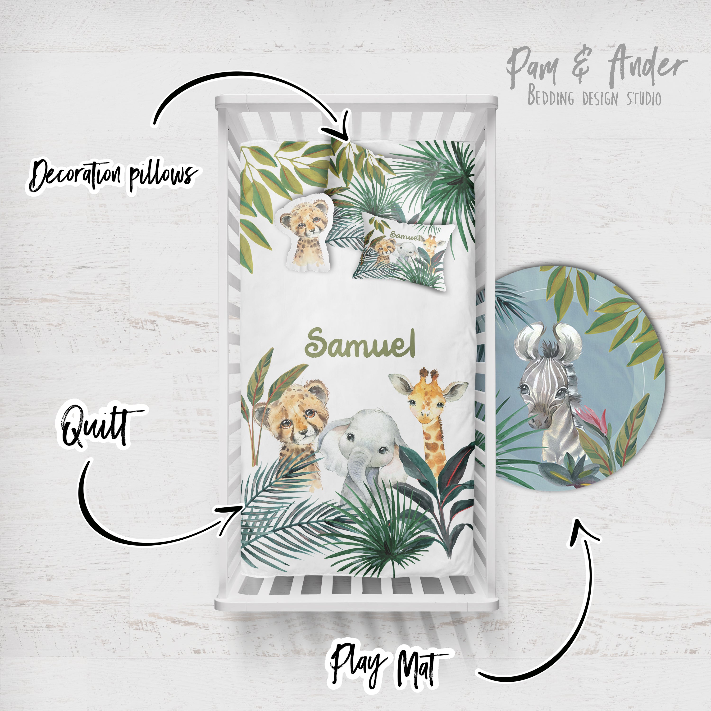 Safari Crib Bedding Set