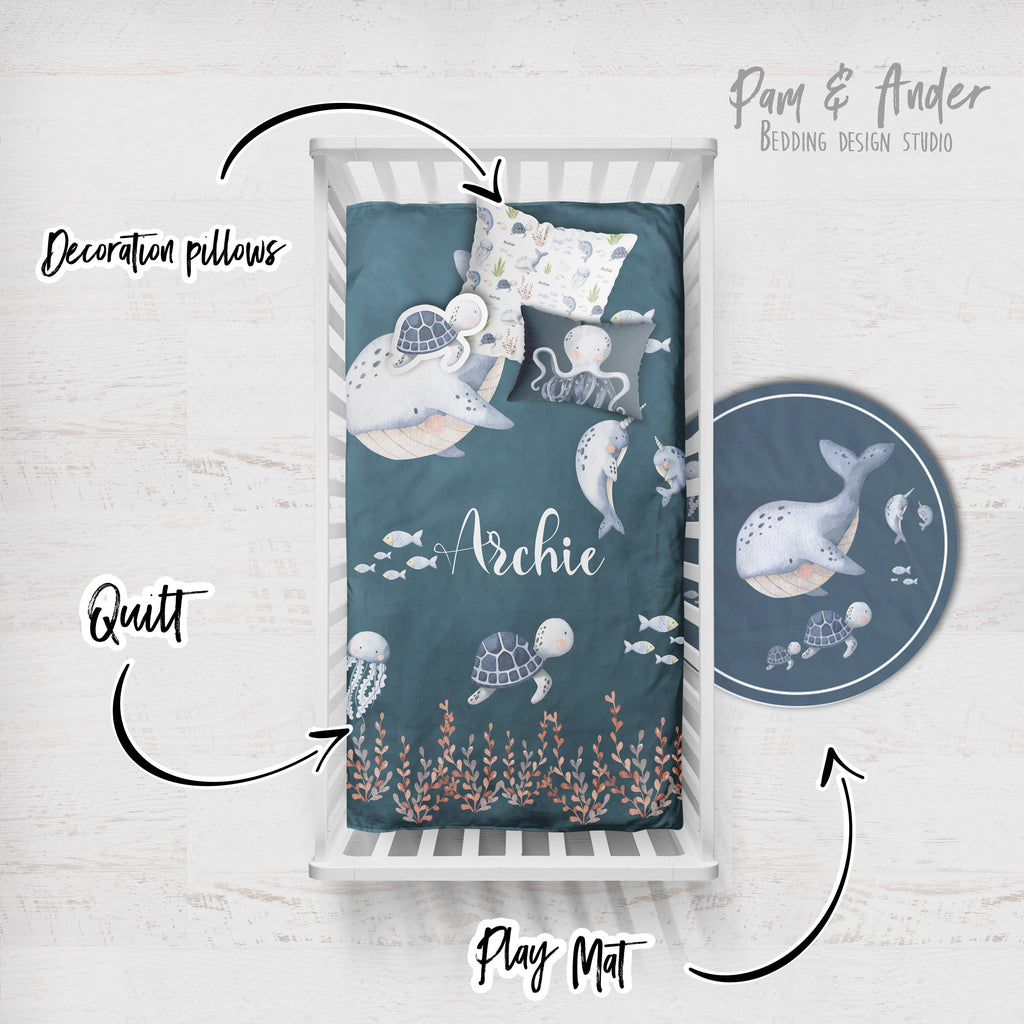 Ocean Crib Bedding Set