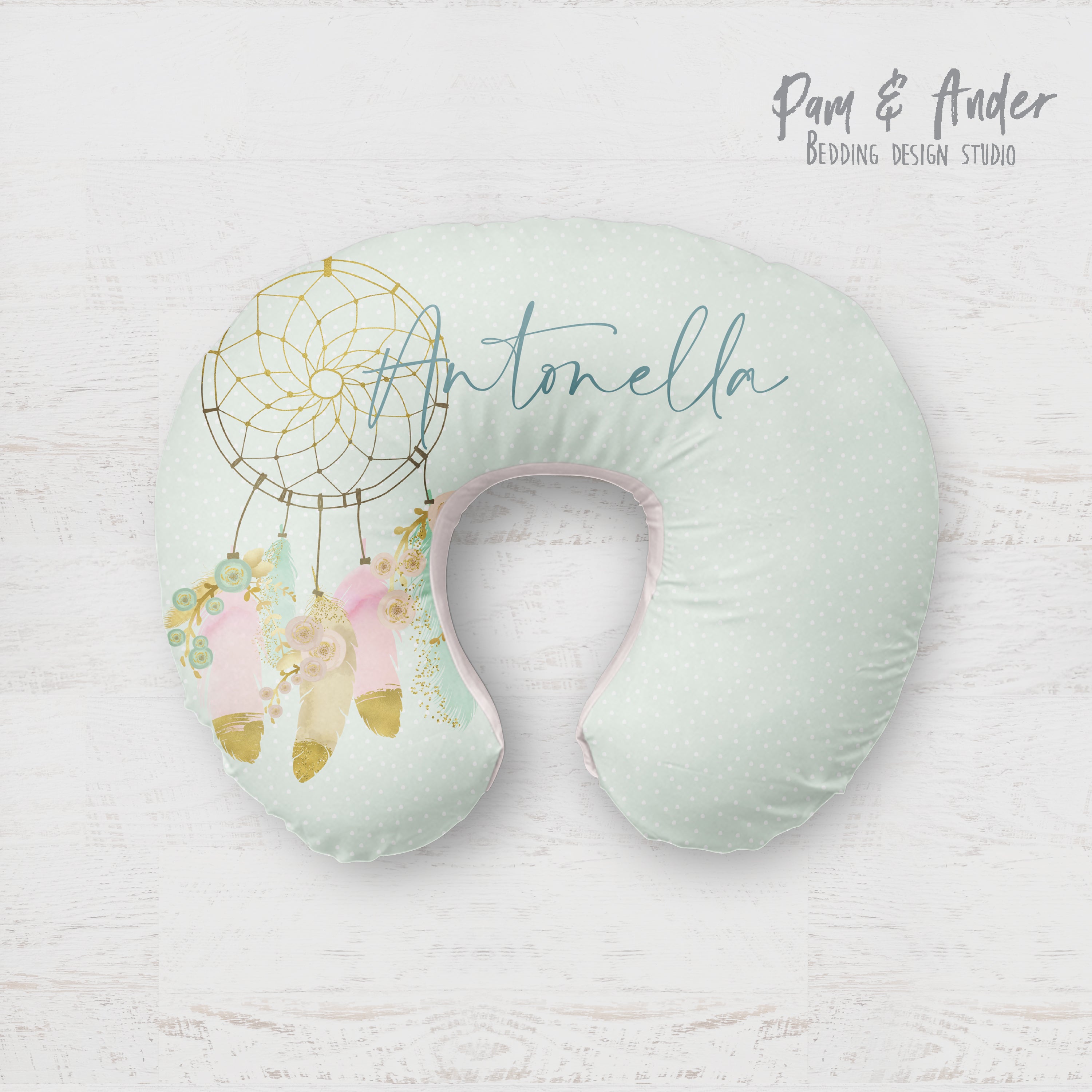 Dreamcatcher boppy pillow cover