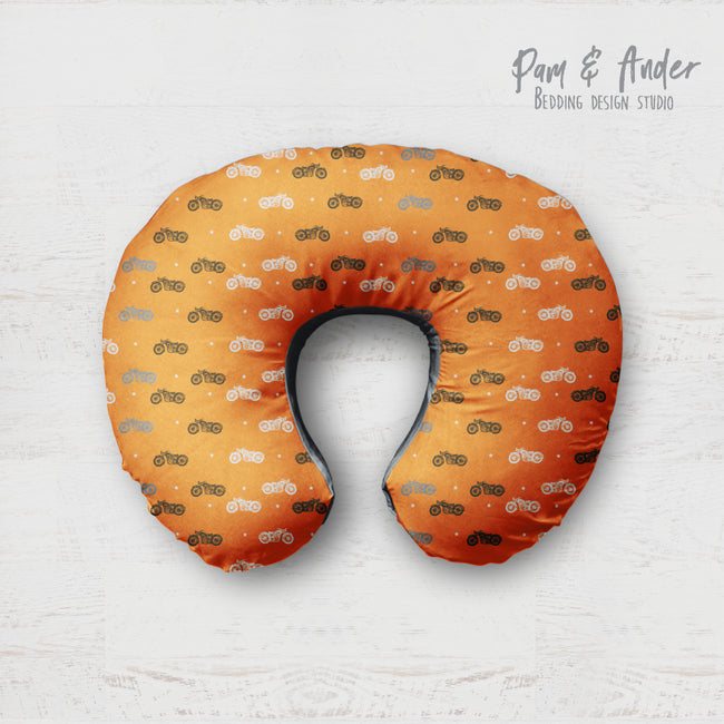 Motorcycle boppy pillow cover Hover Image