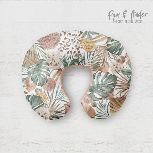Tropical boppy pillow cover Hover Image