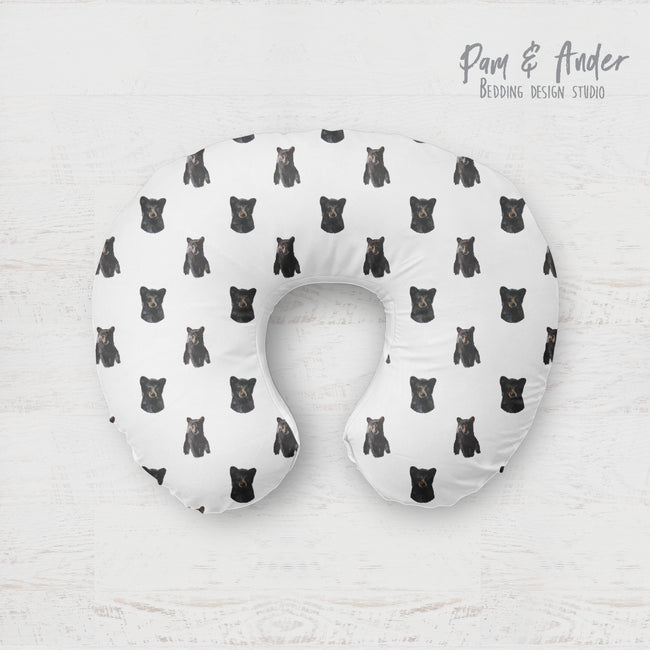 Bear patch boppy pillow cover Hover Image