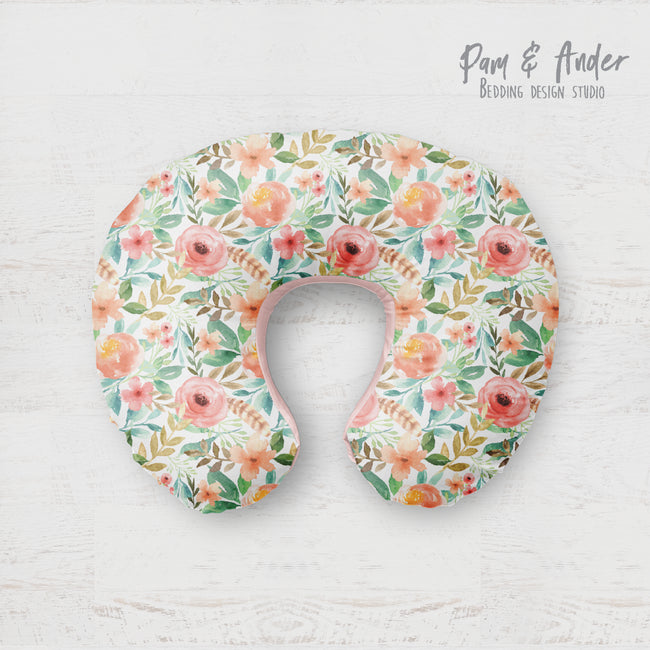 Flower pink boppy pillow cover Hover Image