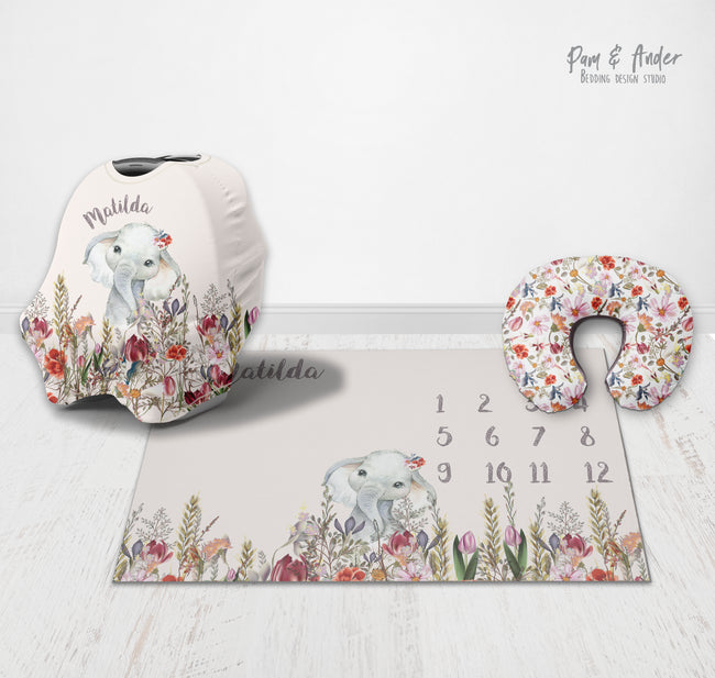 Elephant beige accessories set Hover Image