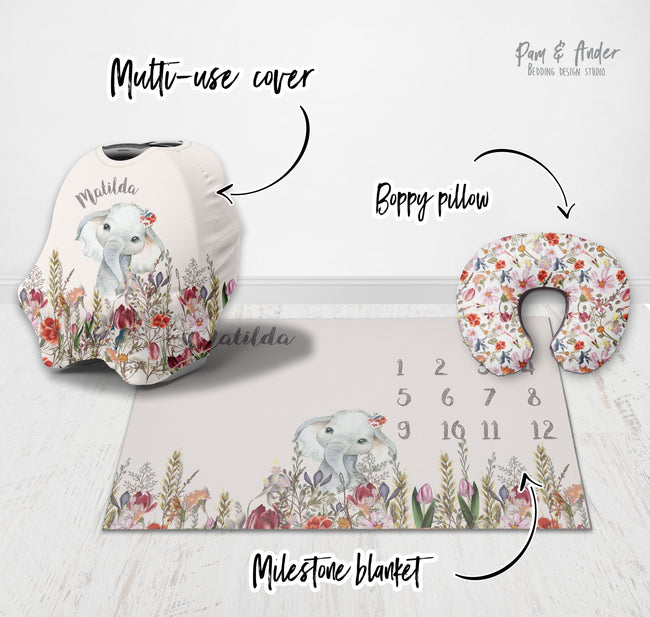 Elephant beige accessories set Main Image