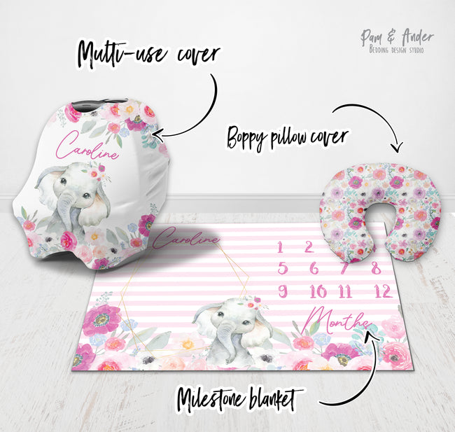 Elephant pink accessories set Main Image