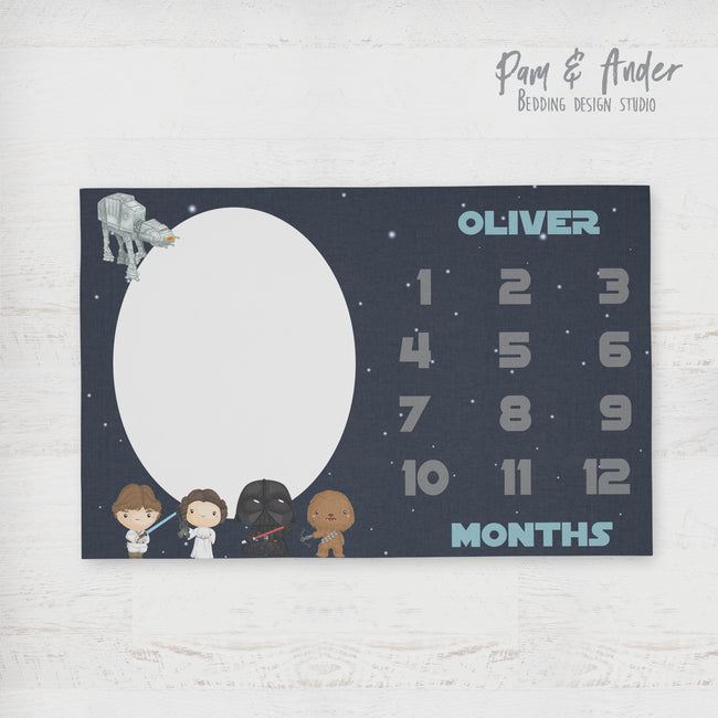 Star Wars milestone blanket Hover Image