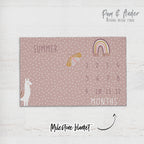 Rainbow boho accessories set