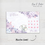 Elephant purple accessories set