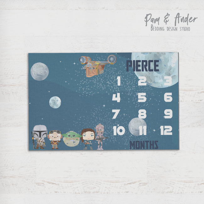 Mandalorian milestone blanket Hover Image