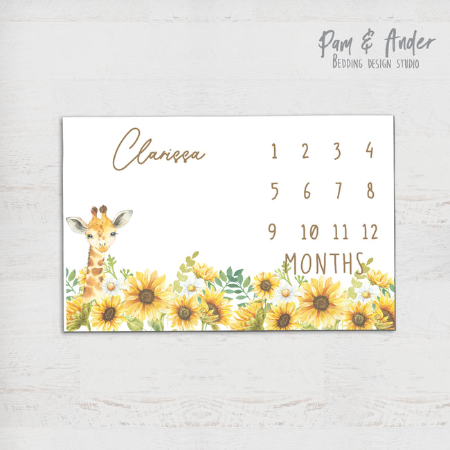 Sunflower milestone blanket Hover Image