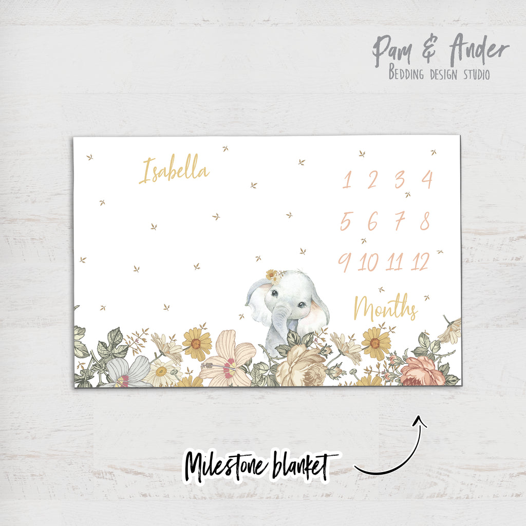 Elephant vintage accessories set