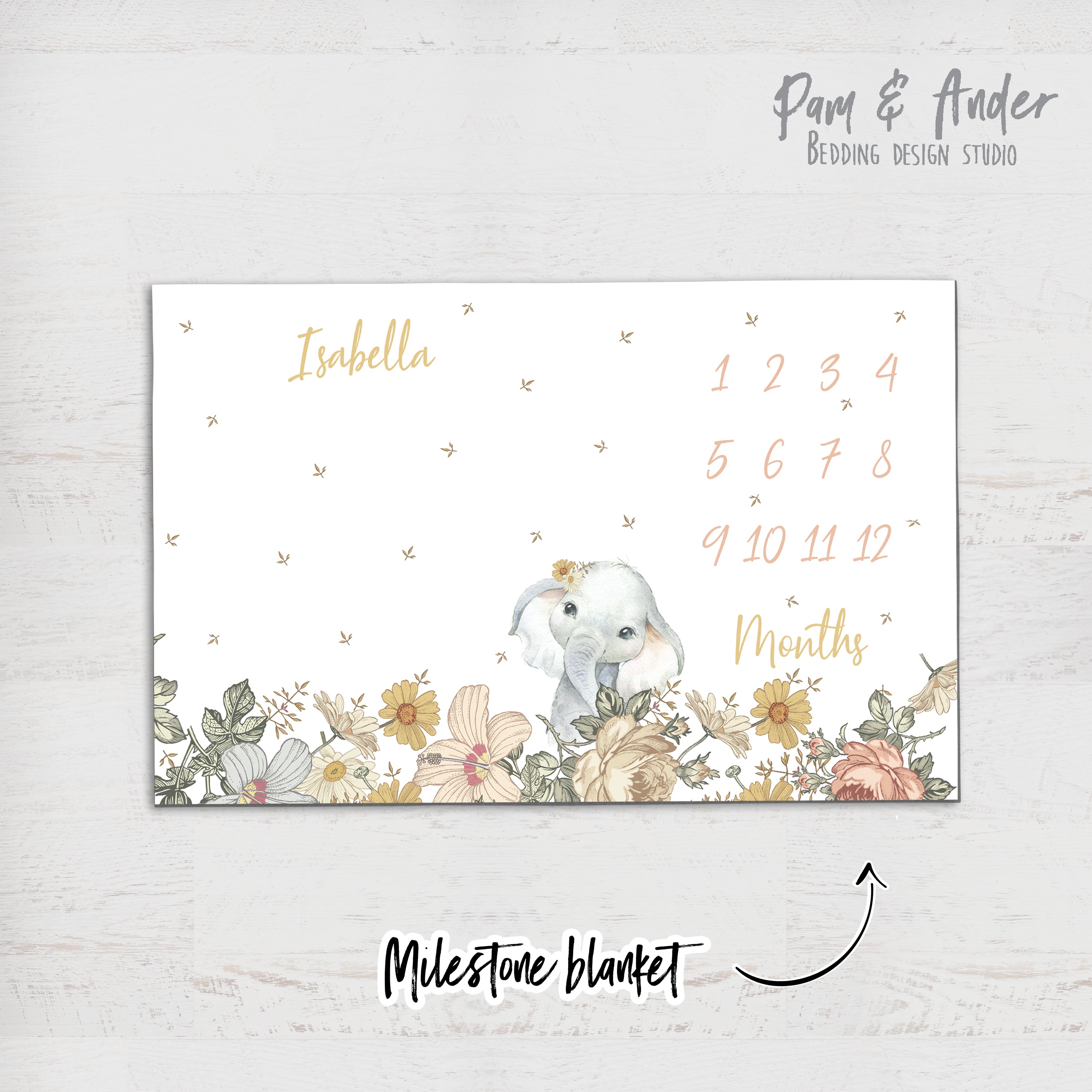 Elephant vintage accessories set