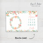 Flower pink accessories set